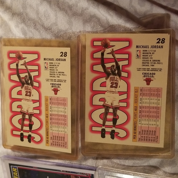 2-#23 Michael Jordan Fleer 93-94 Basketball cards Bulls G - Picture 2 of 2